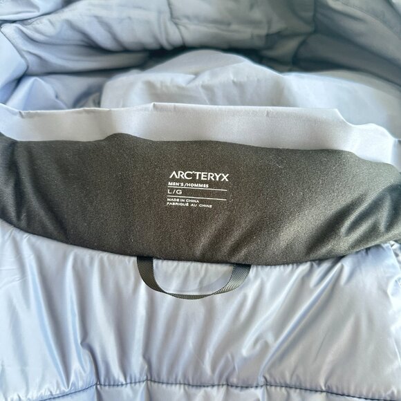 Men's Goose Down Arcteryx Logo Waterproof Warm Hooded Ski Puffer Jacket - Picture 4 of 15